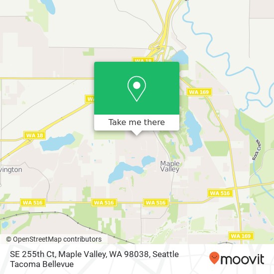 SE 255th Ct, Maple Valley, WA 98038 map