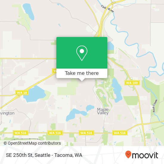 Mapa de SE 250th St, Maple Valley, WA 98038