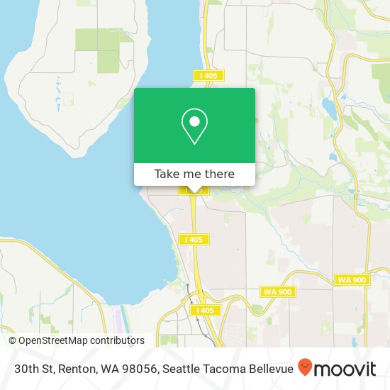 Mapa de 30th St, Renton, WA 98056