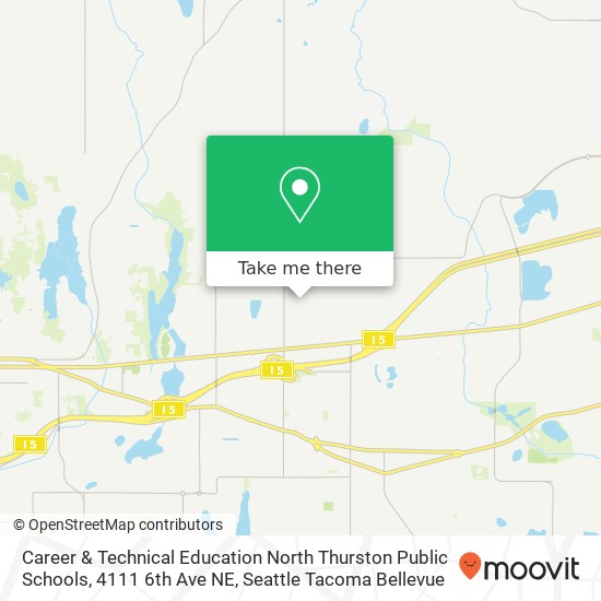 Mapa de Career & Technical Education North Thurston Public Schools, 4111 6th Ave NE