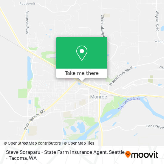 Steve Soraparu - State Farm Insurance Agent map