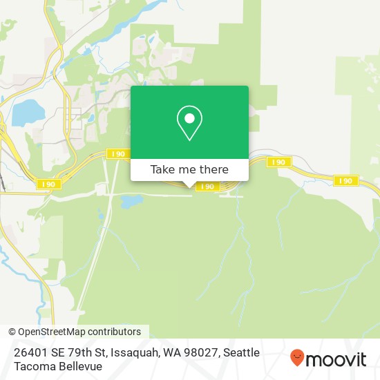 Mapa de 26401 SE 79th St, Issaquah, WA 98027