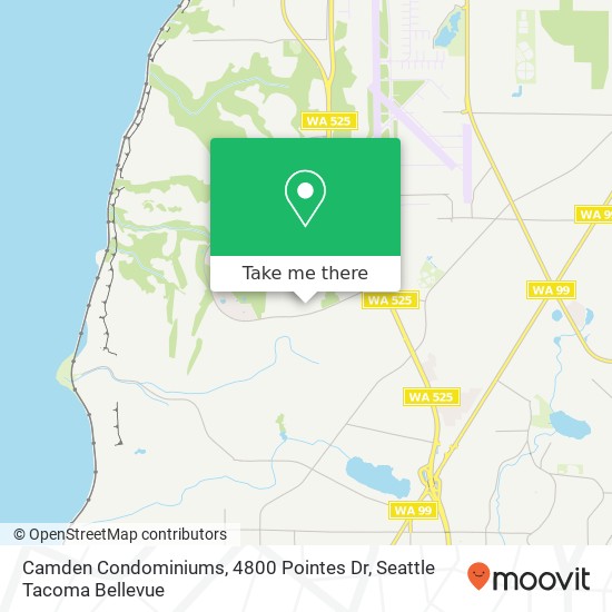 Mapa de Camden Condominiums, 4800 Pointes Dr
