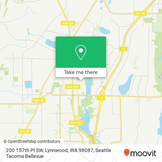 Mapa de 200 157th Pl SW, Lynnwood, WA 98087