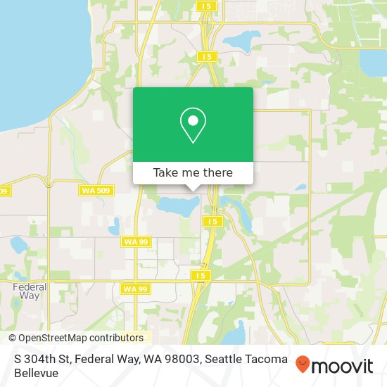 Mapa de S 304th St, Federal Way, WA 98003