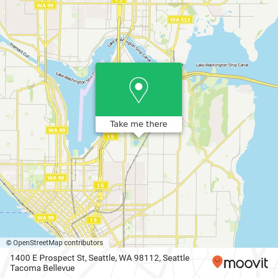 1400 E Prospect St, Seattle, WA 98112 map