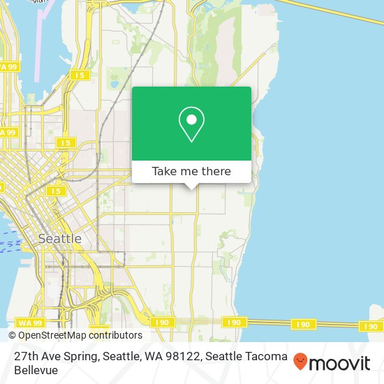 Mapa de 27th Ave Spring, Seattle, WA 98122