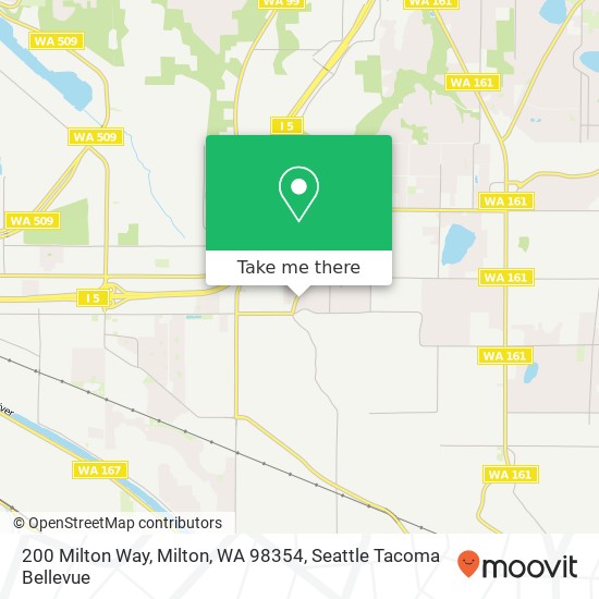 Mapa de 200 Milton Way, Milton, WA 98354