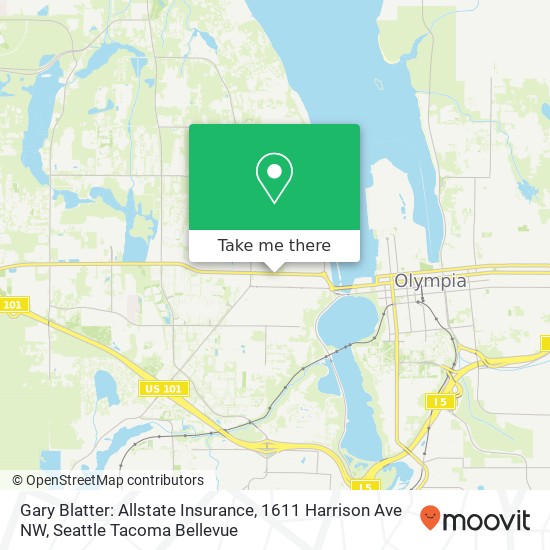 Mapa de Gary Blatter: Allstate Insurance, 1611 Harrison Ave NW