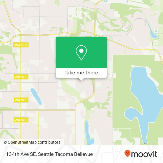 Mapa de 134th Ave SE, Renton, WA 98058