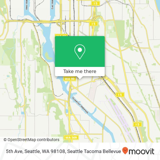 Mapa de 5th Ave, Seattle, WA 98108