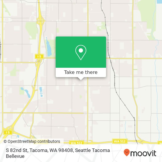 Mapa de S 82nd St, Tacoma, WA 98408