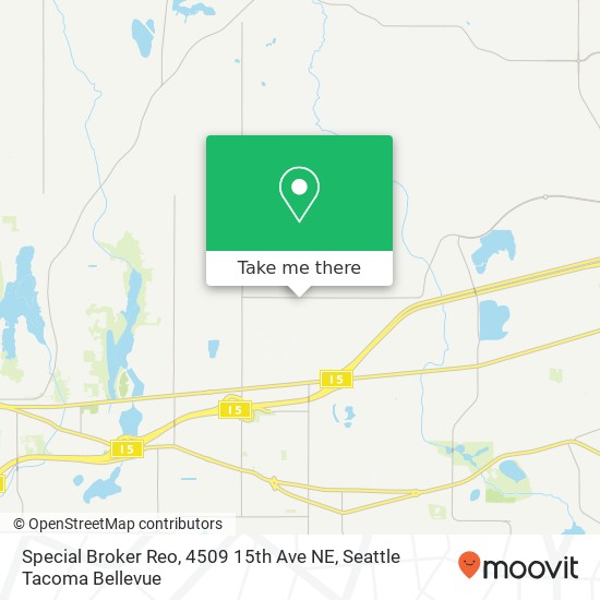 Special Broker Reo, 4509 15th Ave NE map