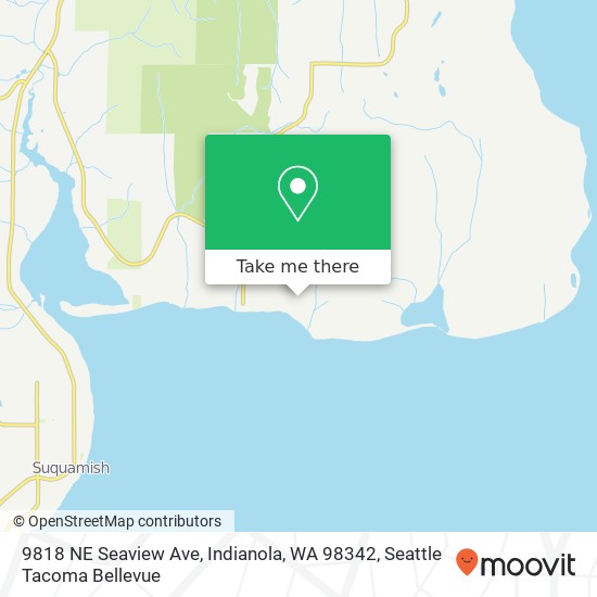 Mapa de 9818 NE Seaview Ave, Indianola, WA 98342