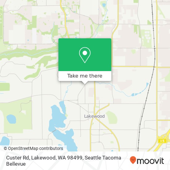 Custer Rd, Lakewood, WA 98499 map