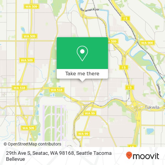 29th Ave S, Seatac, WA 98168 map