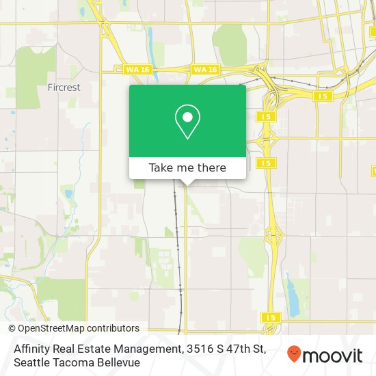 Affinity Real Estate Management, 3516 S 47th St map