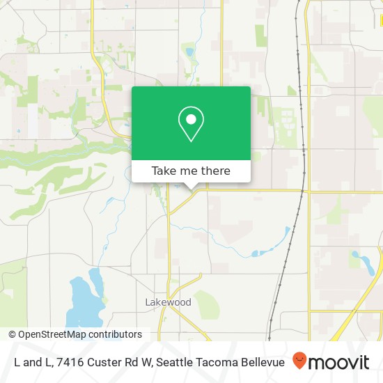 Mapa de L and L, 7416 Custer Rd W
