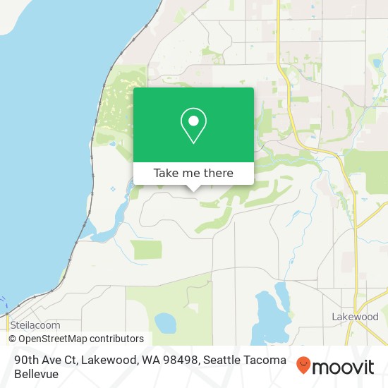 90th Ave Ct, Lakewood, WA 98498 map