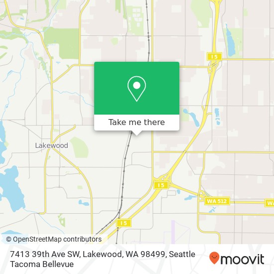 7413 39th Ave SW, Lakewood, WA 98499 map