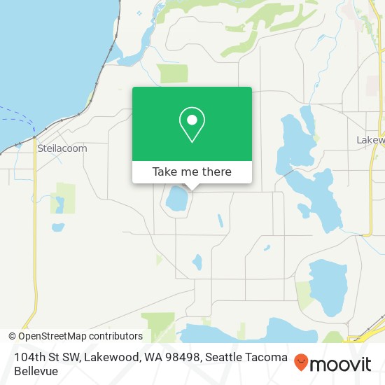 Mapa de 104th St SW, Lakewood, WA 98498