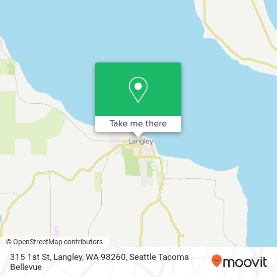 Mapa de 315 1st St, Langley, WA 98260