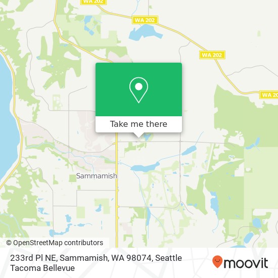 233rd Pl NE, Sammamish, WA 98074 map