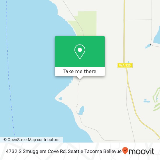 Mapa de 4732 S Smugglers Cove Rd, Freeland, WA 98249