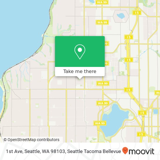 1st Ave, Seattle, WA 98103 map