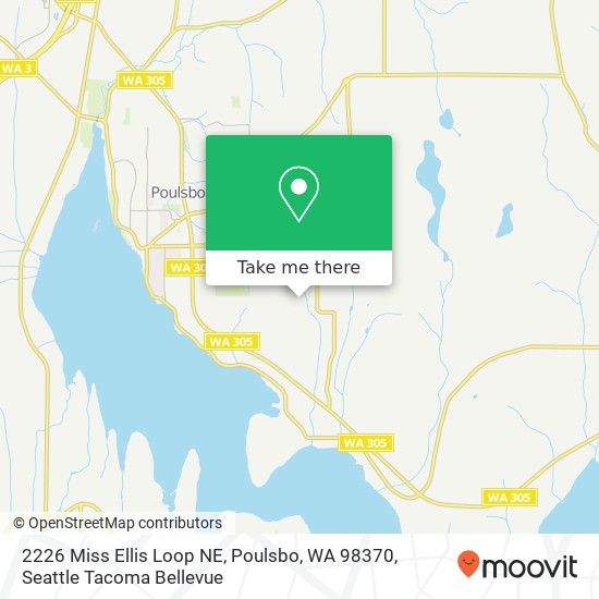 Mapa de 2226 Miss Ellis Loop NE, Poulsbo, WA 98370