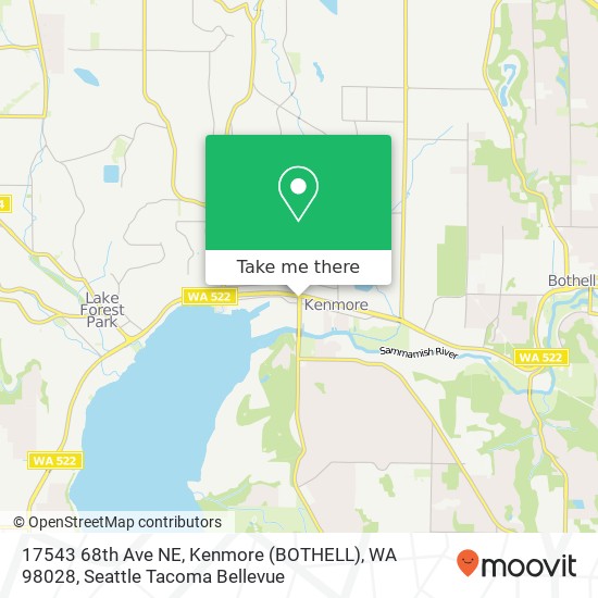 17543 68th Ave NE, Kenmore (BOTHELL), WA 98028 map