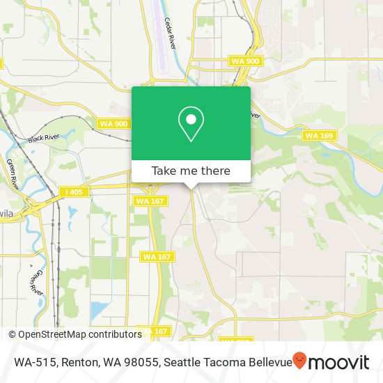 Mapa de WA-515, Renton, WA 98055