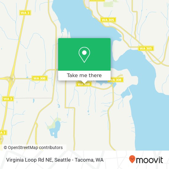 Virginia Loop Rd NE, Poulsbo, WA 98370 map