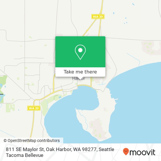 Mapa de 811 SE Maylor St, Oak Harbor, WA 98277