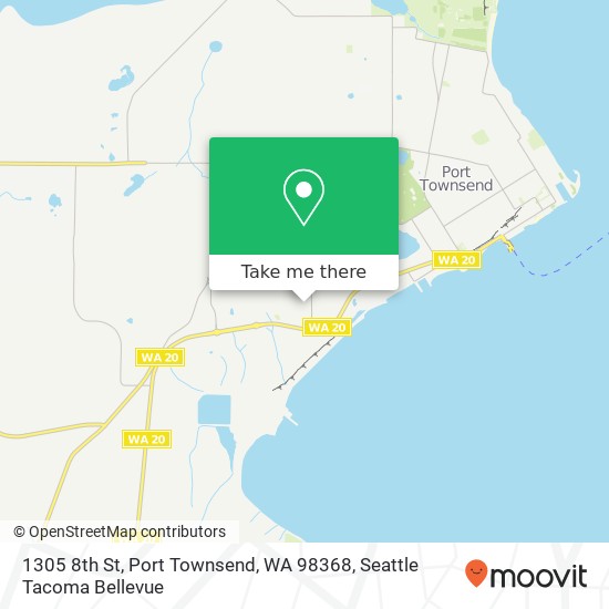 Mapa de 1305 8th St, Port Townsend, WA 98368