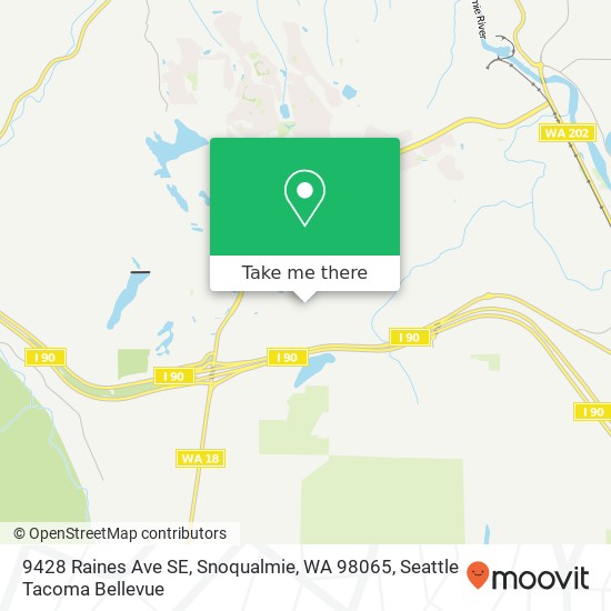 9428 Raines Ave SE, Snoqualmie, WA 98065 map