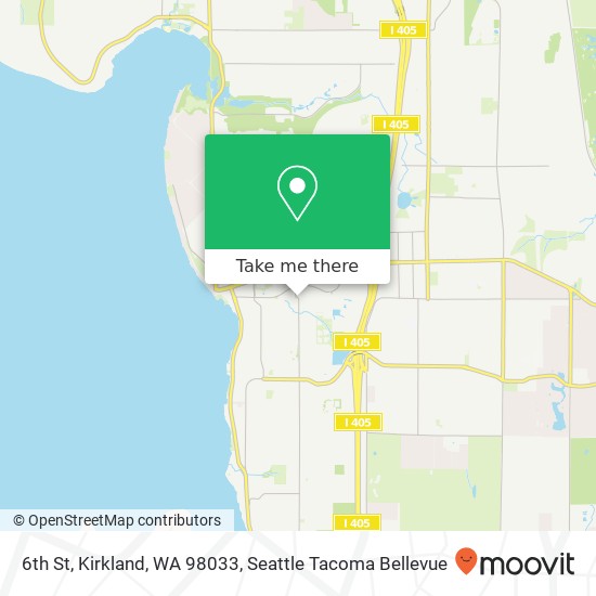 Mapa de 6th St, Kirkland, WA 98033