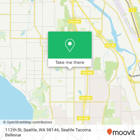 Mapa de 112th St, Seattle, WA 98146