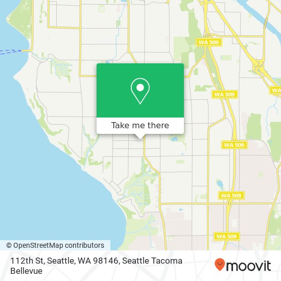 112th St, Seattle, WA 98146 map