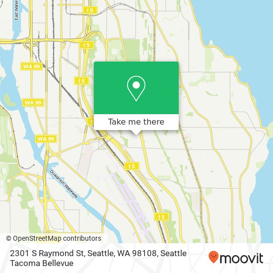 Mapa de 2301 S Raymond St, Seattle, WA 98108