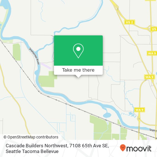 Mapa de Cascade Builders Northwest, 7108 65th Ave SE