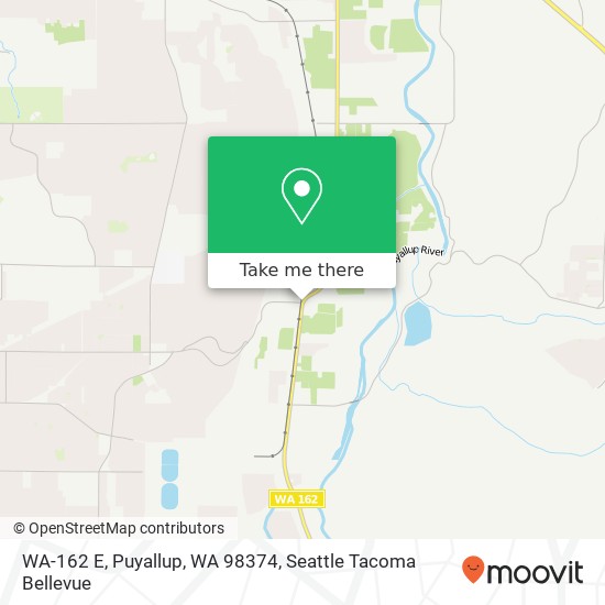 Mapa de WA-162 E, Puyallup, WA 98374