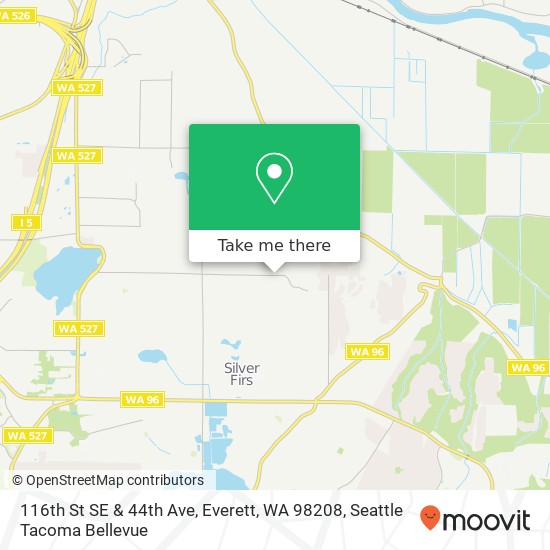 Mapa de 116th St SE & 44th Ave, Everett, WA 98208