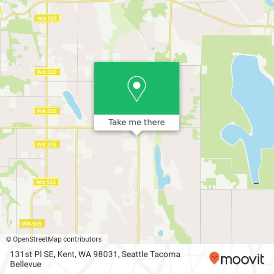 131st Pl SE, Kent, WA 98031 map