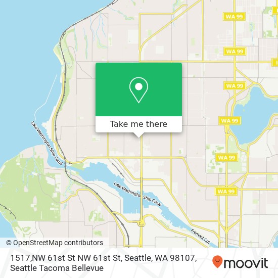 1517,NW 61st St NW 61st St, Seattle, WA 98107 map