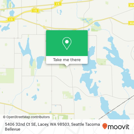 Mapa de 5406 32nd Ct SE, Lacey, WA 98503
