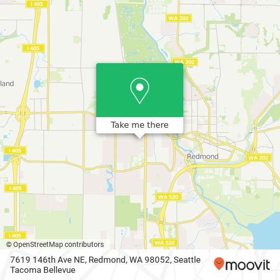 Mapa de 7619 146th Ave NE, Redmond, WA 98052