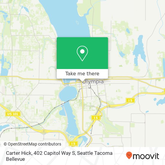 Carter Hick, 402 Capitol Way S map