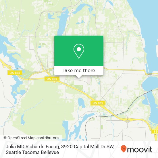 Mapa de Julia MD Richards Facog, 3920 Capital Mall Dr SW