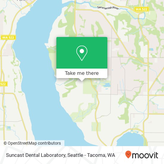 Mapa de Suncast Dental Laboratory, 7039 NE 138th St